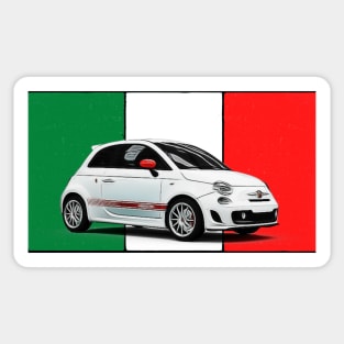 Abarth 500 Italian Print Sticker